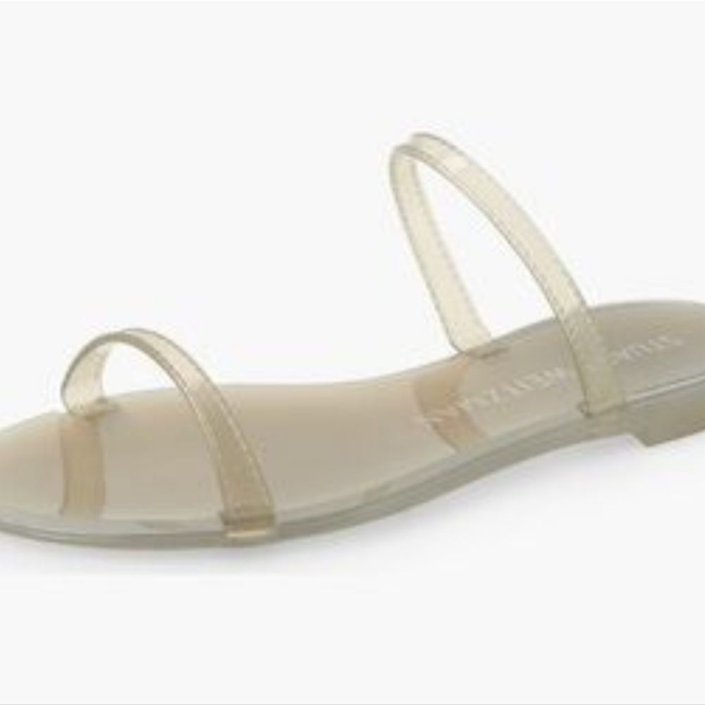 Stuart Weitzman Sawyer Slide Sandals- Flannel